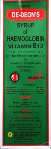 De-dions Syrup of Haemoglobin Vitamin B12